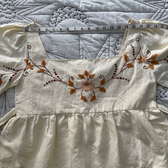 For Love of the Moon Embroidered Floral Flutter Sleeve Top - Picture 6 of 10